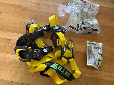 #ad NIP Miller Sperian Full Safety Harness PPE 8095 4 MYK Protective Medium USA $90.00