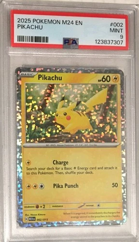 2025 2024 Pokemon Scarlet & Violet McDonalds M24 PSA 9 Pikachu HOLO #002