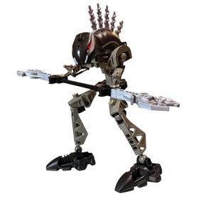 VTG LEGO BIONICLE Rahkshi Vorahk Black Gray 8591 Canister Complete DAMAGED Book 