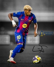 Lamine Yamal Barcelona Signed Photo Autograph Print