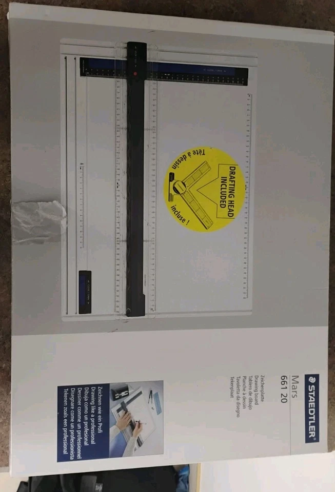NUEVO Staedtler máquina de dibujo tablero de dibujo Mars Tecnico A3 tamaño 661 A3 ST F/S Foto 2 de 3