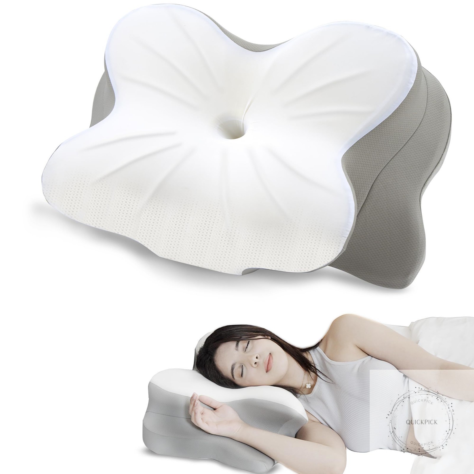 Cervical Pillow for Neck and Shoulder Pain Relief Sleeping E