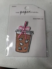 the Paper StudioIced Coffee Sticker Patch Dimensional Patch ST1