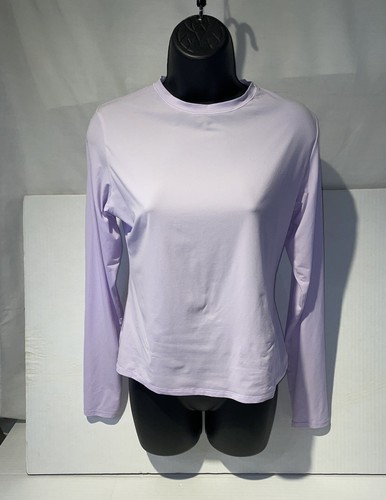 Skims Fits Everybody Long Sleeve T-Shirt Sz Large Lily Purple Lavender - Picture 2 of 12