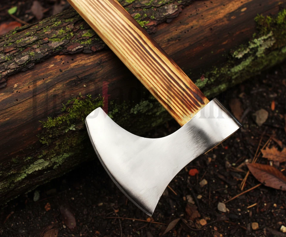 Hacha Ragnar Vikinga Forjada a Mano Personalizada | Hacha de Lanzamiento Grabada con Funda Foto 2 de 4