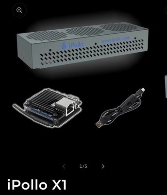 iPollo X1 Ethash/Etchash 330mh/S ASIC Crypto Miner with Orange Pi, WiFi, and PSU