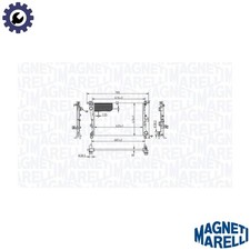 RADIATOR ENGINE COOLING 350213217900 FOR FIAT 312A2/199B6.000 0.9L 2cyl 500L