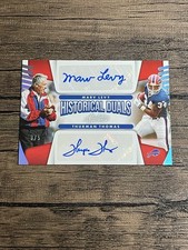 2021 Absolute Marv Levy Thurman Thomas Historic Duals Red Auto /5