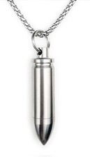 Small Pill Box Titanium Fob Necklace Bullet Nitro Mini Waterproof Pill...