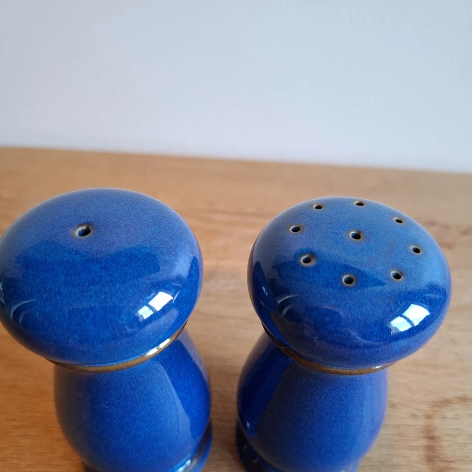 Denby Imperial Blue - 4" Salt and Pepper Pots / Cruet - Image 2 of 4