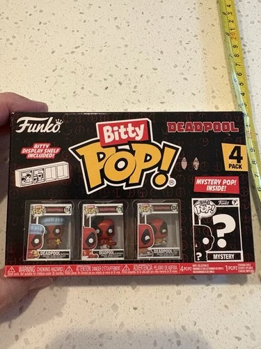 Funko Bitty Pop! Marvel Deadpool 4 Pack Set Free Ship in USA