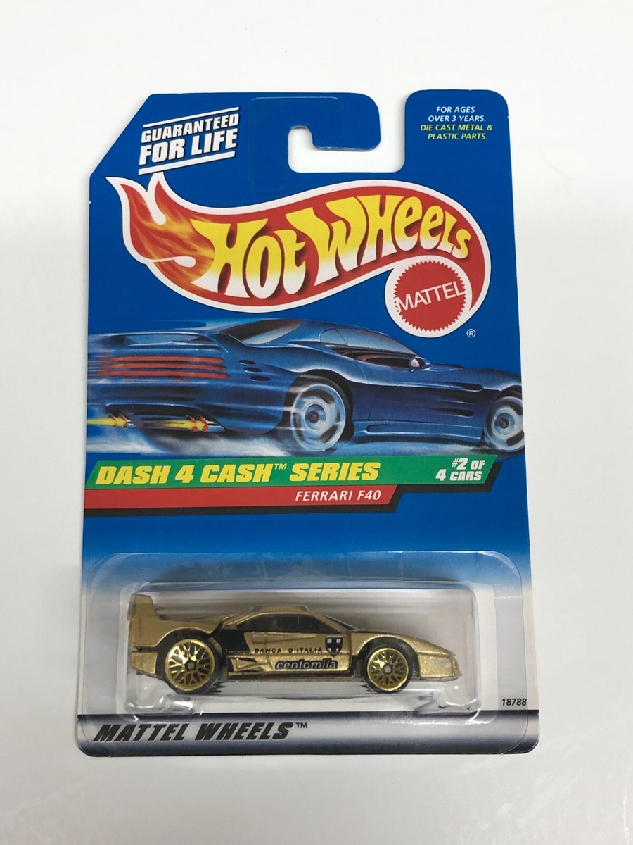 1998 Hot Wheels FERRARI F40 Dash 4 Cam Series #722 ~ Clean