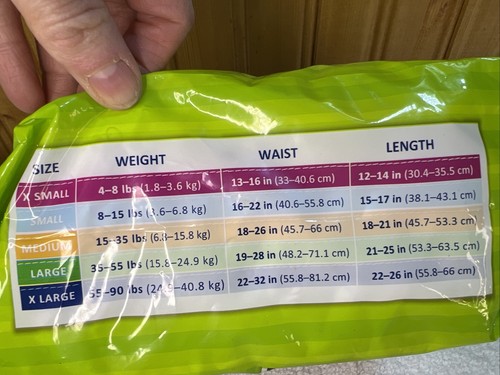 TOP PAW Disposable Diapers Size X Small 4-8 Pounds Female Dog OPENED 11 Count - Picture 2 of 3