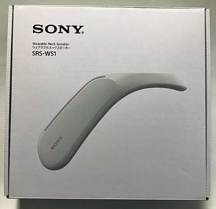 F/S SONY Japan Wearable Neck Speaker SRS-WS1 for TV Game Movie with  Vibration