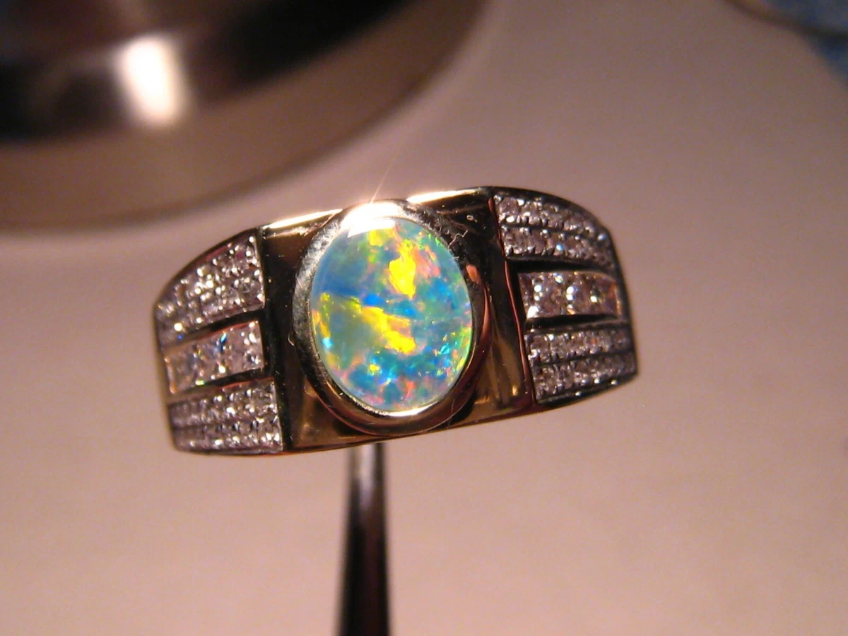 Australian opal shop rings ebay