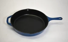 Utopia Kitchen 12" Pre Seasoned Cast Iron Skillet Blue Read