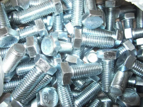 9/16-12 X 1 1/2 Hex Head Cap Screws Grade 5 Zinc Plated 85 Pieces