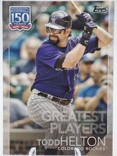2019 Topps Update 150 Years Greatest Players Todd Helton #150-42