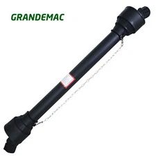GRANDEMAC PTO Shaft PTO Driveshaft for Tractor 1-3/8" Spline/Round Ends 39-55"