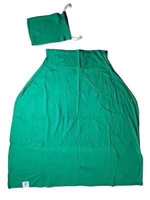 Multi-functional Stretchy Baby Car Seat / Nursing Cover & carry bag - Green (1)