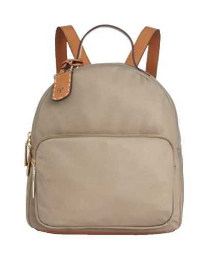 Tommy Hilfiger Camo Nylon Mini Backpack Tan Trim Gold  display picture 1