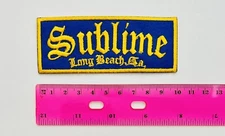 Sublime Long Beach  Iron On Patch Embroidered California