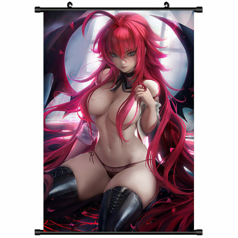 Póster de niña anime Highschool DXD Rias desplazamiento de pared manga impresión decoración de habitación 60x90 cm