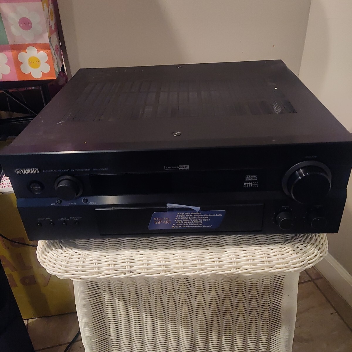 Yamaha RX-V1300 AV Receiver Black 400W Surround Sound for Home