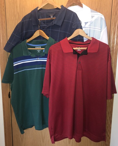 4- Men's size XXL Polo Golf Shirts 