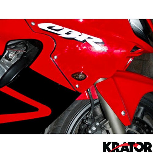 Smoke Kawasaki LED Flush Mount Turn Signals Light ZX 6R 636 Ninja 2003 2004 2006 - Picture 2 of 3