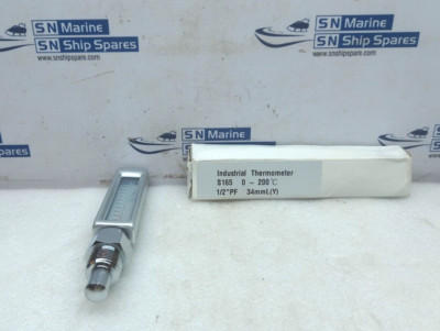 Industrial Thermometer S165 0-200C ½ PF 34mmL(Y)