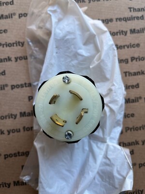 Leviton 2411 20 Amp, 125/250 Volt, NEMA L14-20P, 3P, 4W, Locking Plug,