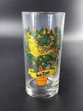Indiana Glass 12 Days of Christmas 4th Day Glass Tumbler 12 oz Replacement