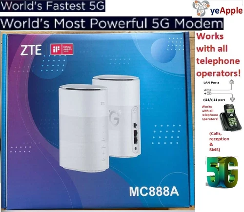 Router ZTE-MC888a X65 Hyper Box 5G+ LTE 3,6 Gbit/s Cat 16, 4a Gen, Nuovo