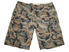 Levis Mens Size 42 Camoflage White Tab 5 Pockets Baggy Camo Shorts