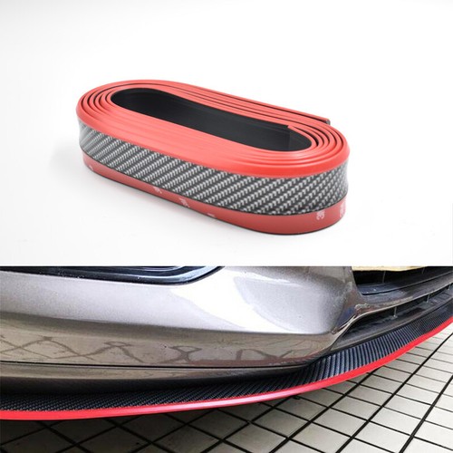 1/2.5M Universal Car Front Bumper Lip Spoiler Rubber Width Skirt Strip Body Trim Exterior Mouldings Strip Protector - 34