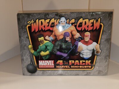 The Wrecking Crew Bowen Designs Mini Bust Set 4 Pack MARVEL 267/500 MINT