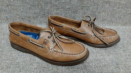 Sperry Top-Sider - 9155240 - Women's Boat Shoes - TAN BROWN Leather - Size 7.5 M - 第 5/11 張圖片