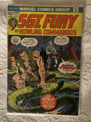 Sgt. Fury and his HOWLING Commandos 112 WP STAN LEE BARON Strucker! *