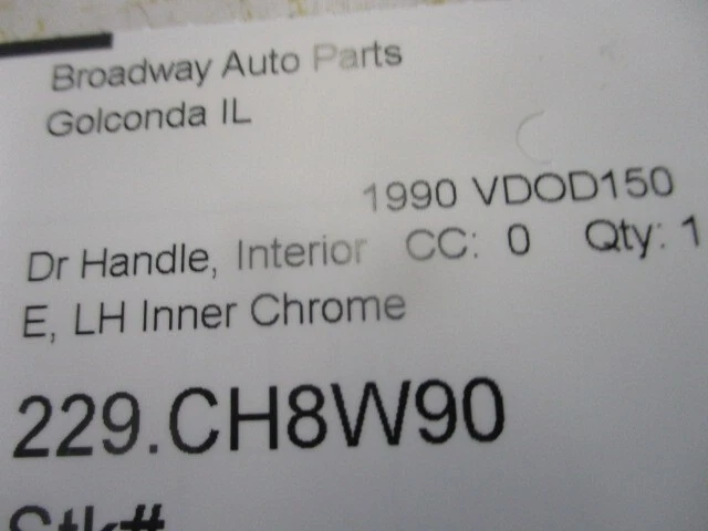 1990 Dodge B150 Van LH Inner Door Handle 85-91 Foto 3 de 3