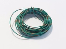AUTOMOTIVE WIRE 20 AWG HIGH TEMP TXL WIRE GREEN W/ORANGE STRIPE 25 FT COIL