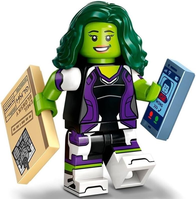 LEGO Marvel Series 2 Minifigure She-Hulk Purple Maleficent Cape