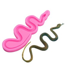Silicone Snake Chocolate Fondant Sugarcarft Candle Soap DIY Mould Clay Resin