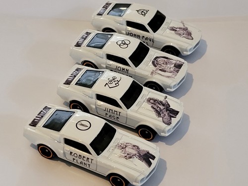 Hot Wheels LED ZEPPELIN 1967 Ford MUSTANG SHELBY GT 500 custom 4 car set