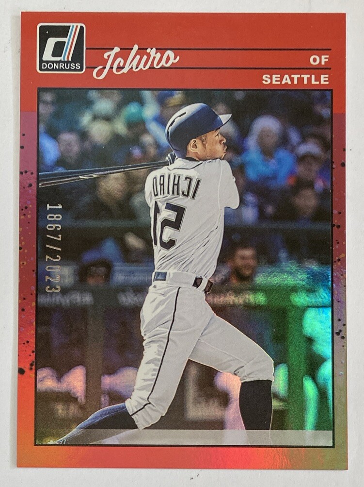 2023 Donruss Ichiro Suzuki Red Retro Reverse Image #1867