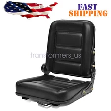 Universal Forklift Seat Fold Down Tractor Seat with Adjustable Angle Back