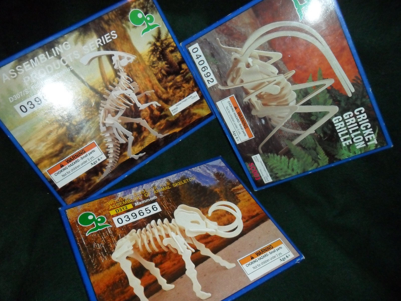 IQ Assembling Products Series Wooden - 3 Models Lot