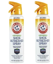 Arm & Hammer Odor Defense Shoe Refresher Spray, 4 oz ( 2 Pack ) - Free Shipping.