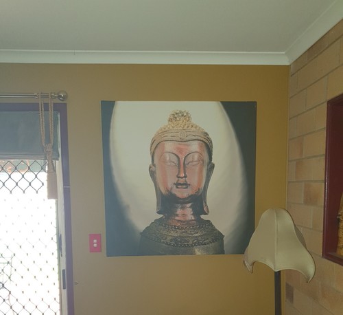 BUDDAH OIL PAINTING WALL ART DECOR 940 X 940 LARGE - Picture 4 of 5