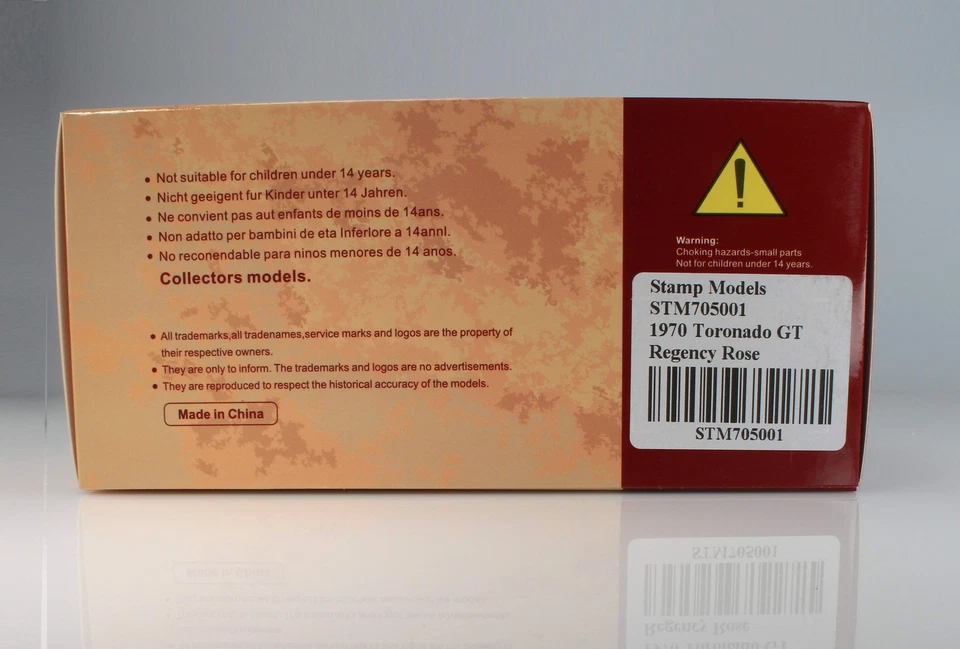 Oldsmobile Toronado GT 1970 - Regency Rose 1:43 estampillas modelos STM 705001 Foto 4 de 4